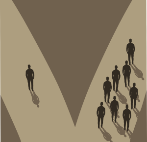crowd, independent, individuality